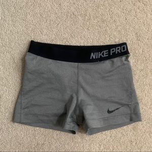 Gray Nike Pro Spandex